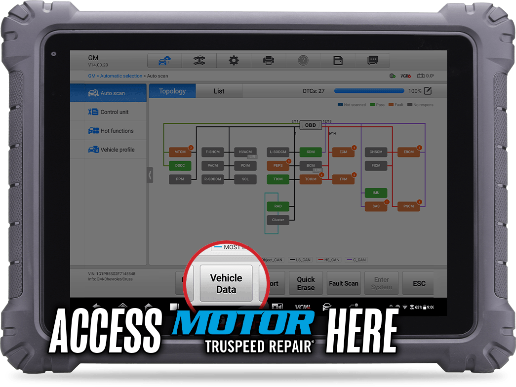 Access MOTOR TruSpeed Repair