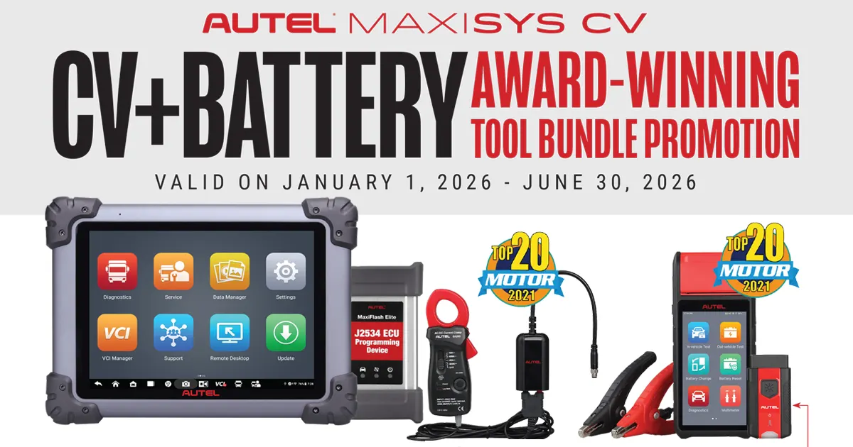 CV + Battery Tool Bundle Promotion