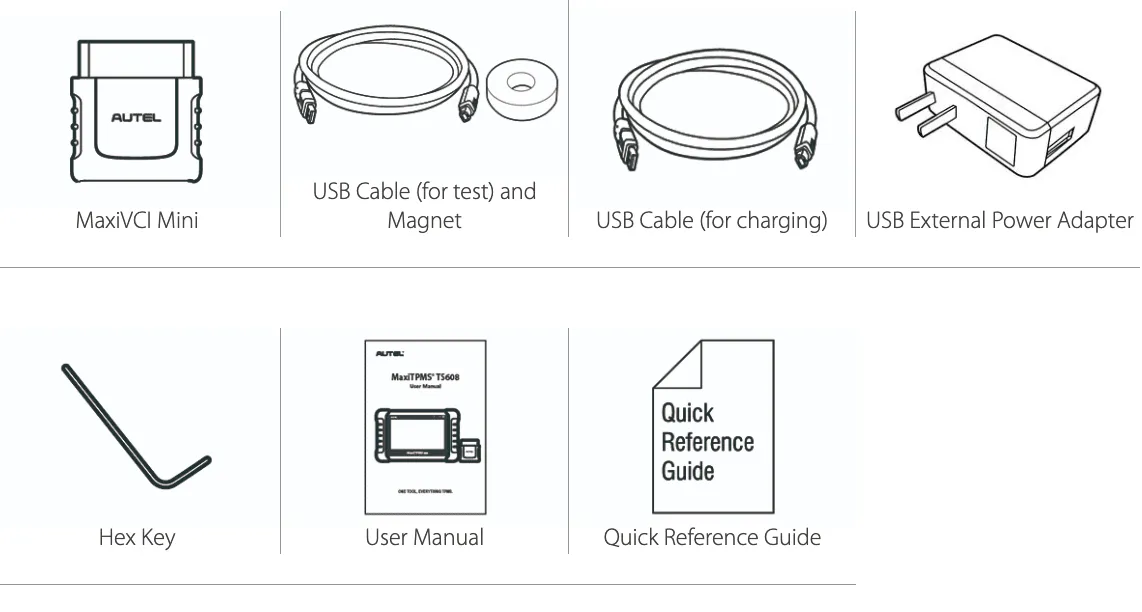 MaxiTPMS TS608 Accessories