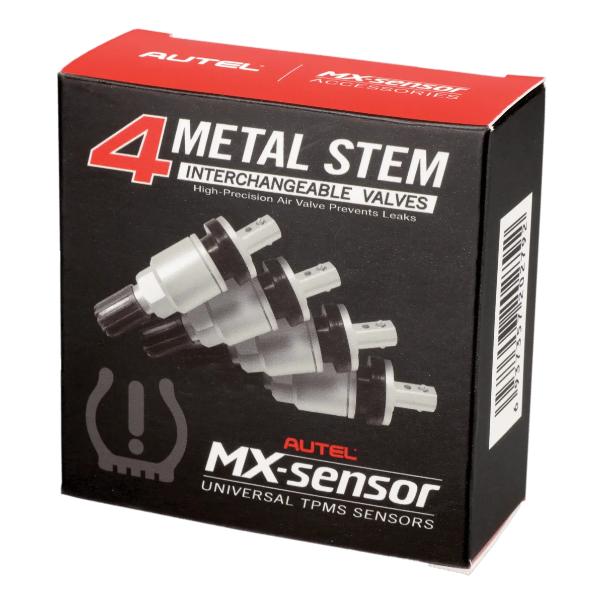 4 Metal Press-in Valve Stems