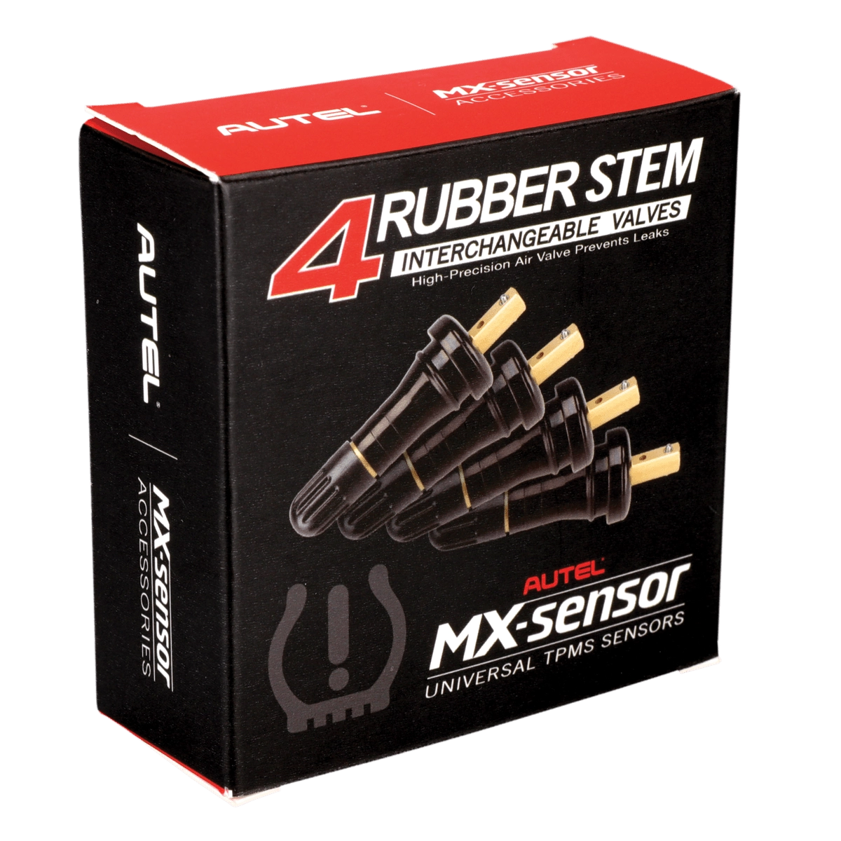 4 Rubber Press-in Valve Stems