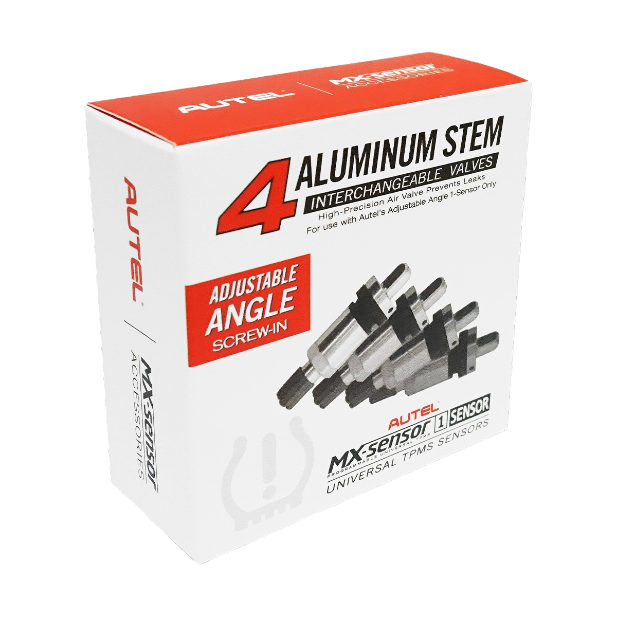 4-Pack of Metal Screw-in Valves for Adjustable Angle 1-Sensor
