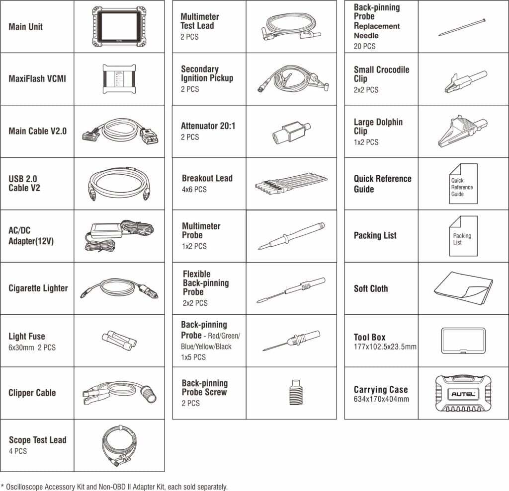 MaxiSYS MS919 Accessories