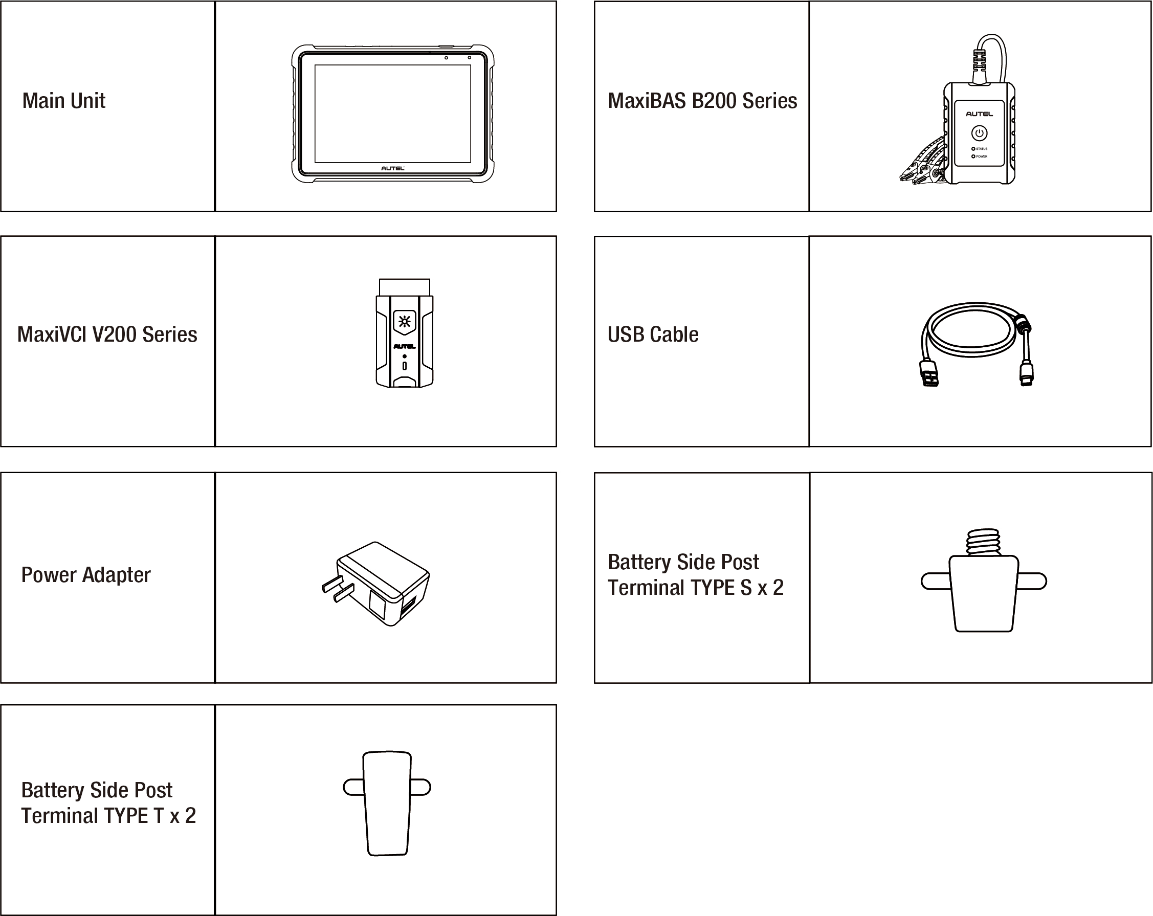 MaxiBAS BT609 Accessories