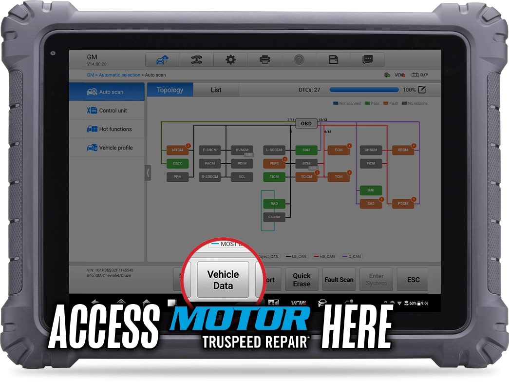 Access MOTOR TruSpeed Repair