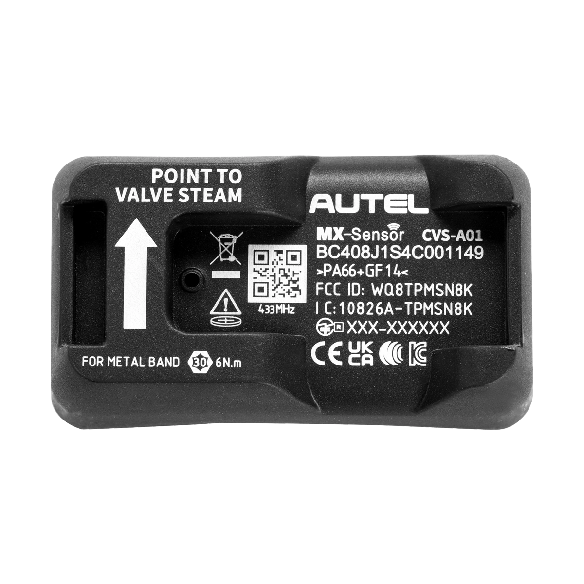 CVS-A01 Fabric-Banded R17.5-24.5 Programmable CV TPMS Sensor