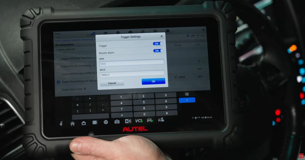 Using PID Triggers on the Autel MS906 MAX During Test Drives