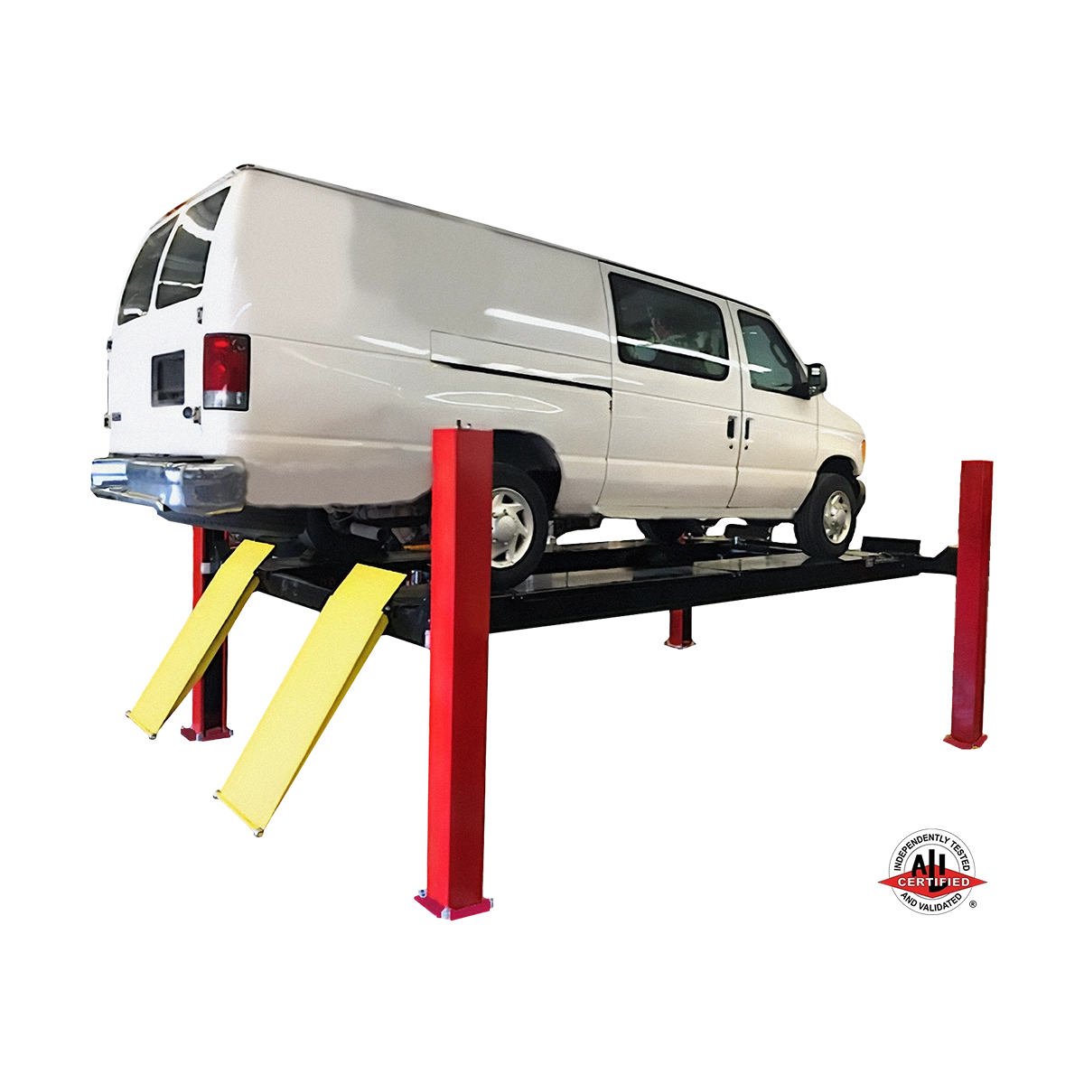 19K 4-Post Alignment Lift with Extended Runways