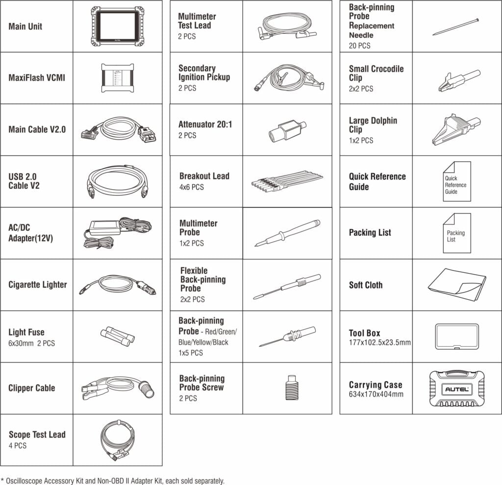 MaxiSYS MS919 Accessories