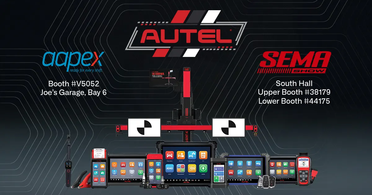 Visit Autel at AApex and SEMA 2026